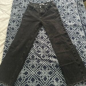 Black zara straight leg jeans